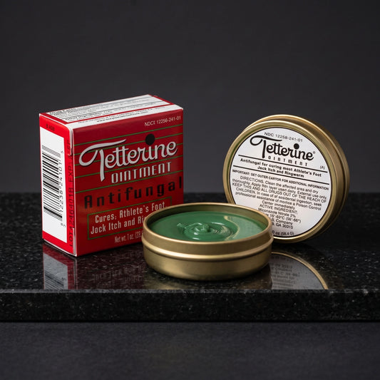 Tetterine Antifungal Ointment (Tin, Green) – Athlete’s Foot, Jock Itch, Ringworm (1 oz)