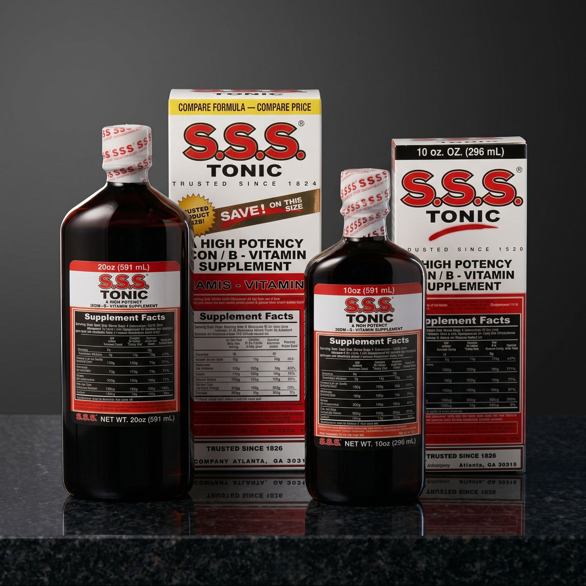 SSS Liquid Tonic - Iron & B-Vitamin Supplement